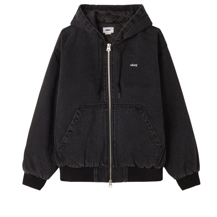 OBEY WILTERN ZIP UP HOOD JACKET - Giacche