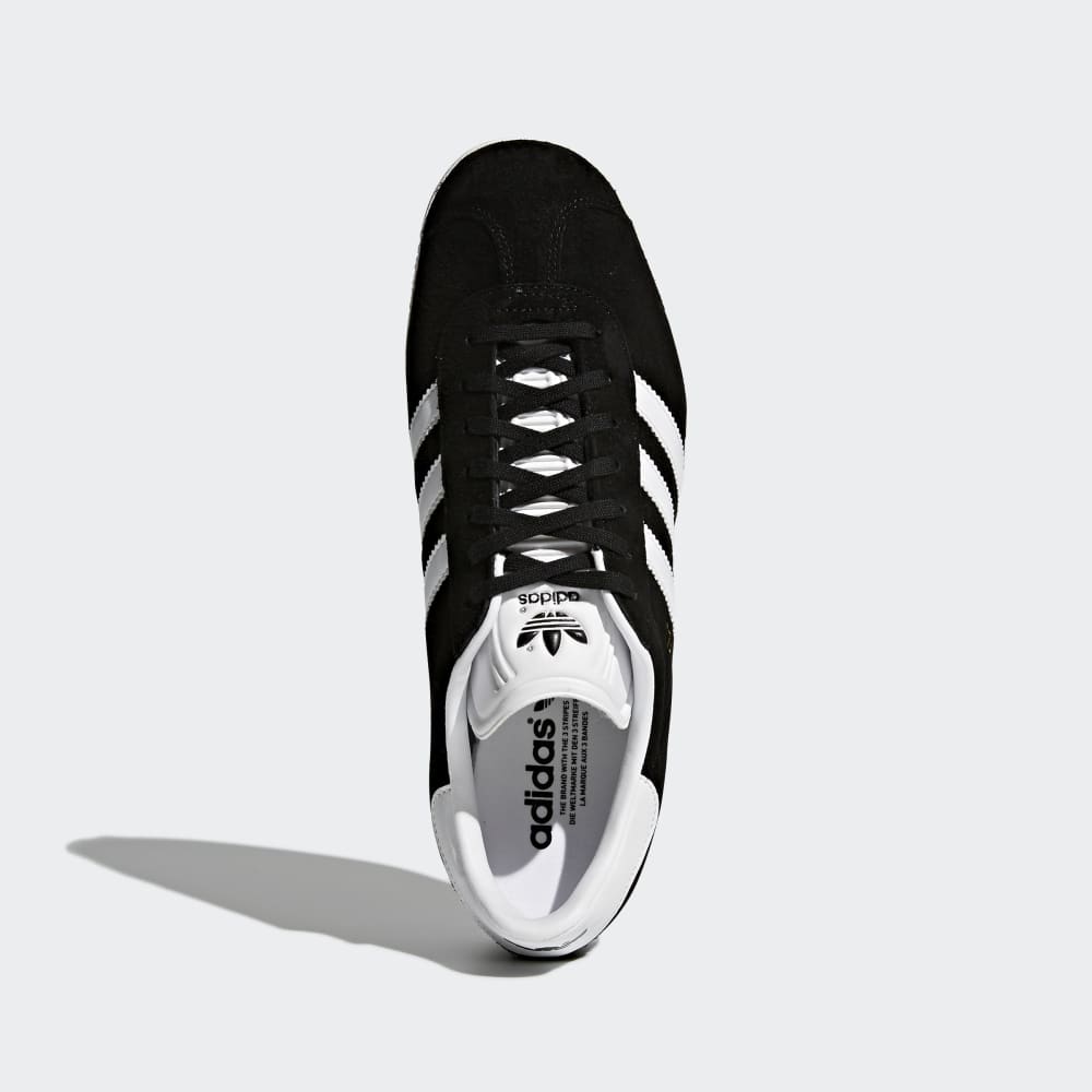 ADIDAS GAZELLE CBLACK/WHITE/GOLDMT -BB5476