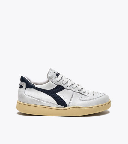 DIADORA HERITAGE MI BASKET LOW USED BIANCO/BLU PROFONDO