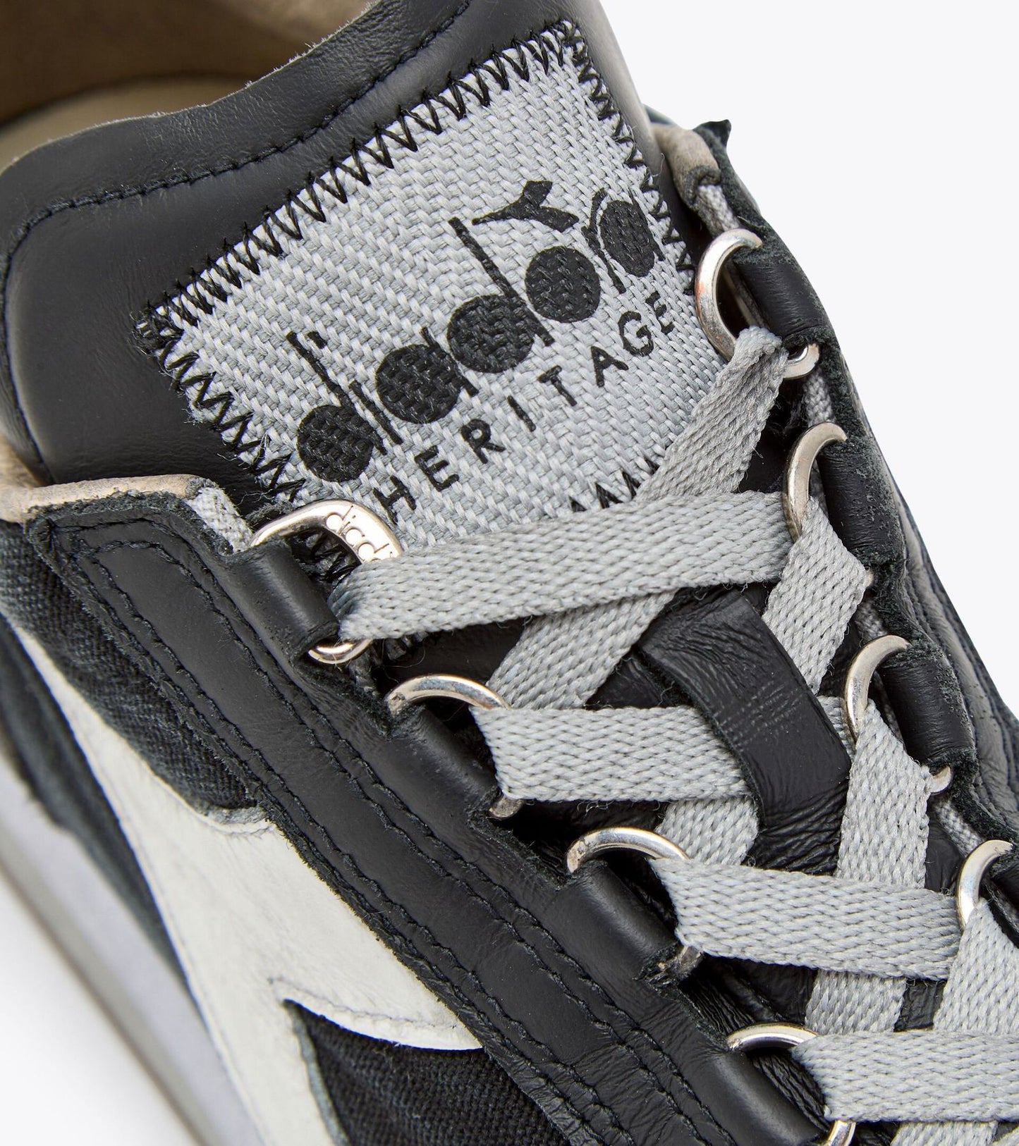 DIADORA HERITAGE EQUIPE H DIRTY STONE WASH EVO NERO/GRIGIO