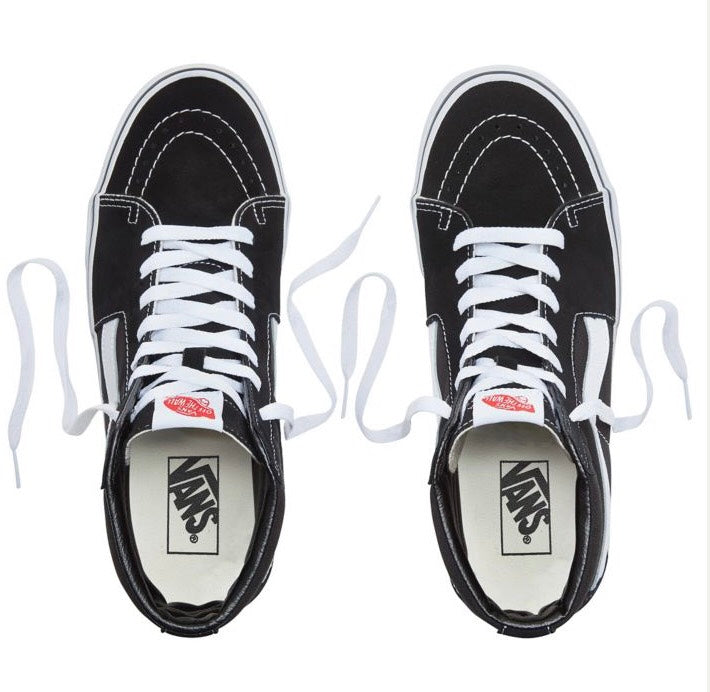 VANS UA SK8-Hi Black/Black/White  UNISEX